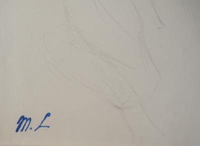 Marie LAURENCIN : Homme assis, Dessin original signé 2