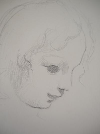 Marie LAURENCIN : Tête d’enfant, Dessin original signé 2