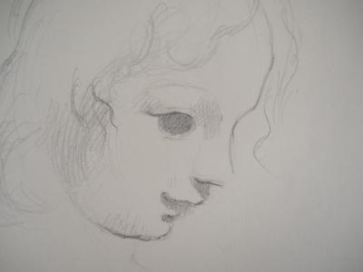 Marie LAURENCIN : Tête d’enfant, Dessin original signé 2