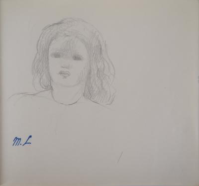 Marie LAURENCIN : Portrait de la fille, Dessin original signé 2