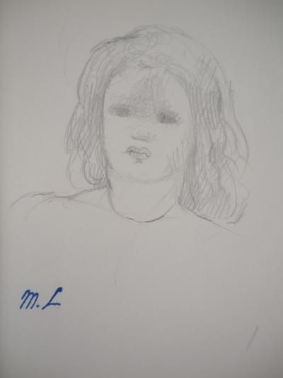 Marie LAURENCIN : Portrait de la fille, Dessin original signé 2