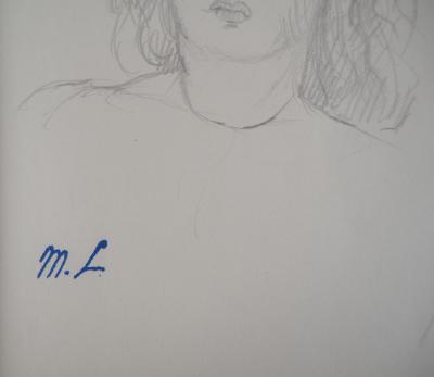 Marie LAURENCIN : Portrait de la fille, Dessin original signé 2