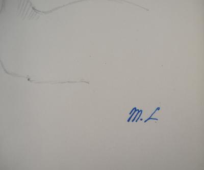 Marie LAURENCIN : Etude du chat, Dessin original signé 2