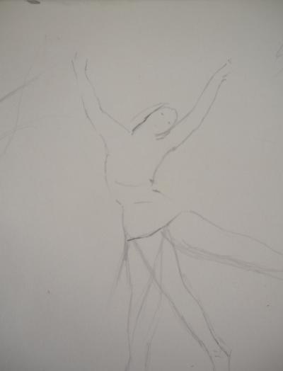 Marie LAURENCIN : Ballerine, Dessin original signé 2