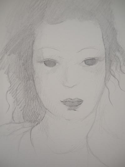 Marie LAURENCIN : Rêveuse, Dessin original signé 2