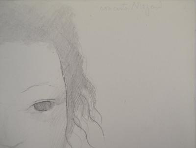 Marie LAURENCIN : Rêveuse, Dessin original signé 2