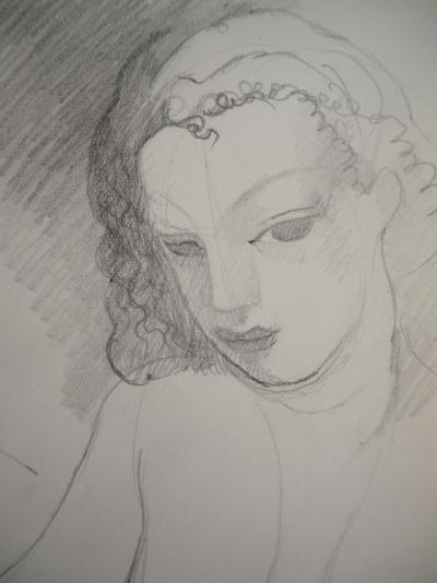 Marie LAURENCIN : Deux amies, Dessin original signé 2