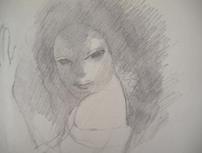 Marie LAURENCIN : Séductrice, Dessin original signé 2