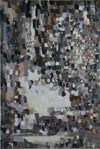 Maria Helena VIEIRA DA SILVA (d’après) - Peinture, 1956 - Pochoir 2