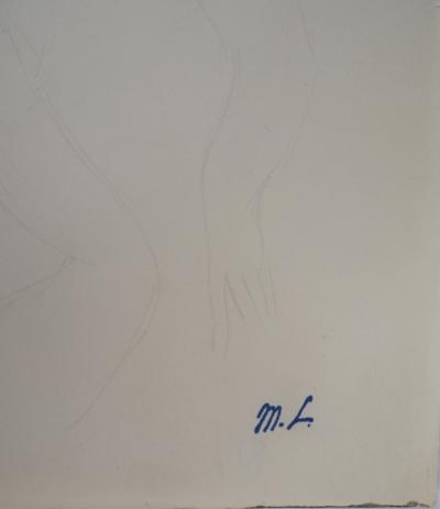 Marie LAURENCIN : Les amants, Dessin original signé 2