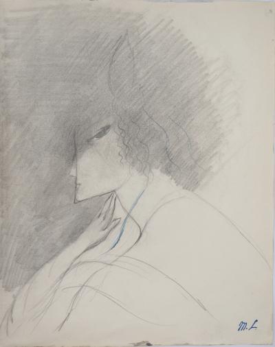 Marie LAURENCIN - Nostalgia, 1953 - Signed drawing