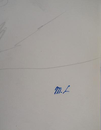 Marie LAURENCIN : Etude de coulissé, Dessin original signé 2