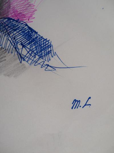 CATA Marie LAURENCIN : Fille allongée, Dessin original signé 2