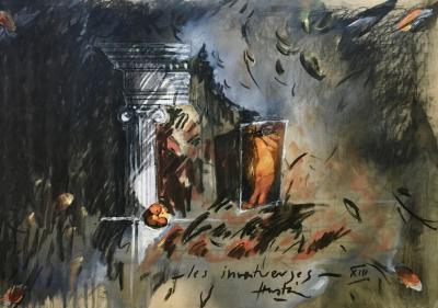 HASTAIRE - Les invertueuses XIII, 2004 - Technique mixte signée 2