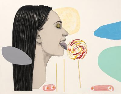 Mateo ANDREA - Lollipop II, 2020 - Technique mixte sur toile 2