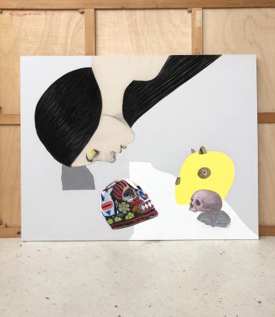 Mateo ANDREA - Mascaras, 2020 - Technique mixte sur toile 2