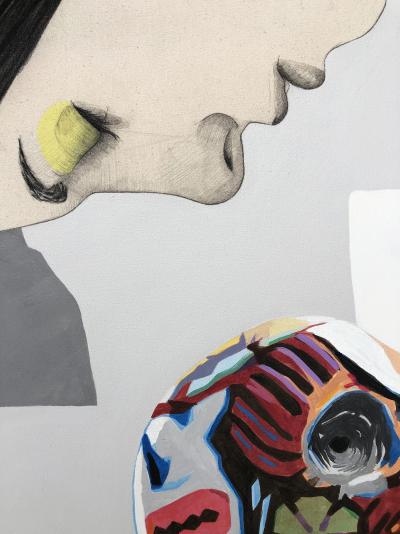 Mateo ANDREA - Mascaras, 2020 - Technique mixte sur toile 2