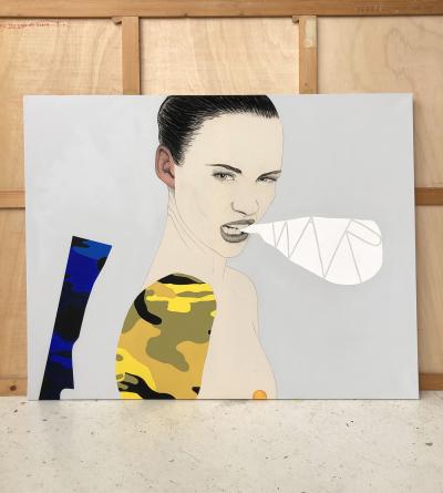 Mateo ANDREA - Warrior II, 2020 - Technique mixte sur toile 2