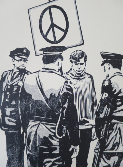 Shepard FAIREY (Obey) - Peaceful Protestor, 2017 - Sérigraphie signée numérotée 2