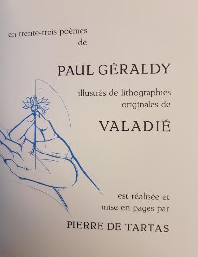 Paul GERALDY - Toi et Moi - Recueil illustré par 50 lithographies originales de Jean-Baptiste Valadié 2