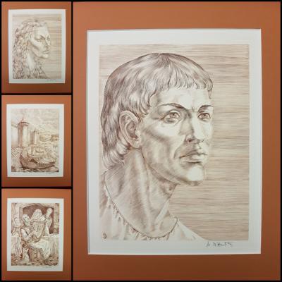 Joseph BEDIER - Le roman de Tristan et Iseut - Grand volume in-4 en feuilles 2