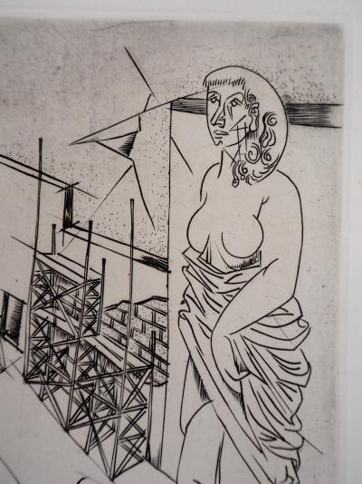 Abraham KROL : Les amants, 1950 - Gravure originale signée 2