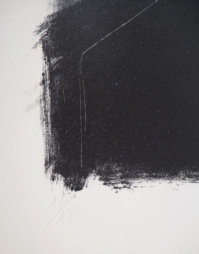 André MINAUX - Autoportrait à 20 ans, 1950 - Lithographie originale signée au crayon 2