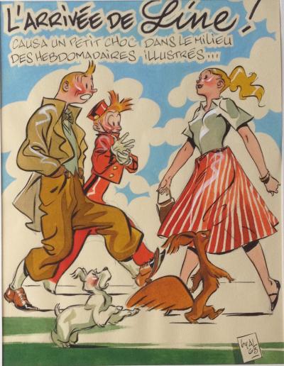 Al Severin - l’Arrivée de Line - Dessin 2