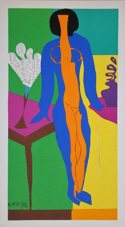 Henri MATISSE (d’après) - Zulma, 1958 - Lithographie signée et datée 2