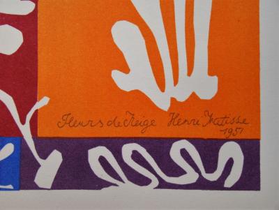 Henri MATISSE (d’après) - Fleurs De Neige, 1958 - Lithographie 2