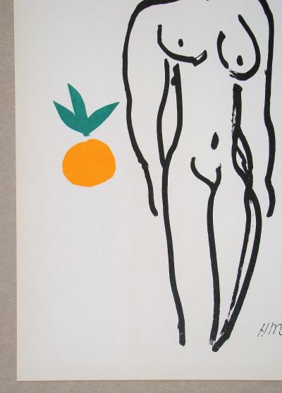 Henri MATISSE (d’après) - Nu Aux Oranges, 1958 - Lithographie monogrammée 2