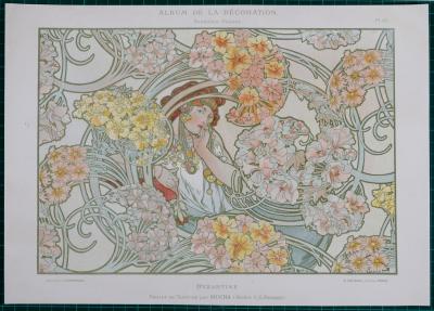 Alphonse MUCHA - Byzantine & Langage des Fleurs, 1900 - Deux lithographies originales 2