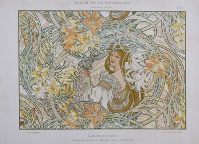 Alphonse MUCHA - Byzantine & Langage des Fleurs, 1900 - Deux lithographies originales 2