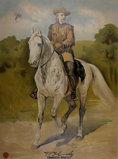 ROSA BONHEUR - Buffalo Bill, 1905 - Original lithographic poster 2