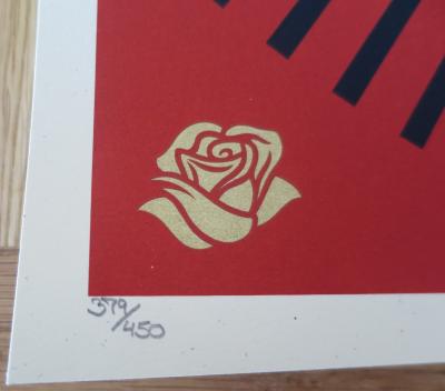 Shepard FAIREY (Obey) - Power & Glory Day Of The Dead Skull (RED), 2014  - Sérigraphie signée et numérotée 2