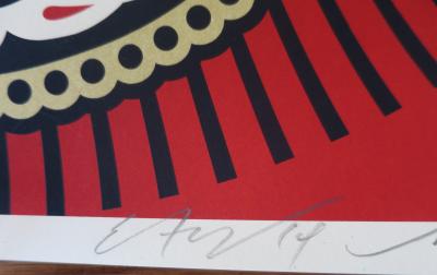 Shepard FAIREY (Obey) - Power & Glory Day Of The Dead Skull (RED), 2014  - Sérigraphie signée et numérotée 2