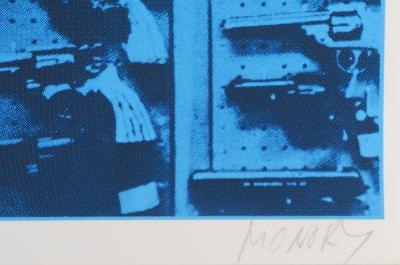 Jacques Monory - Les pistolets, Sérigraphie Originale Signée 2