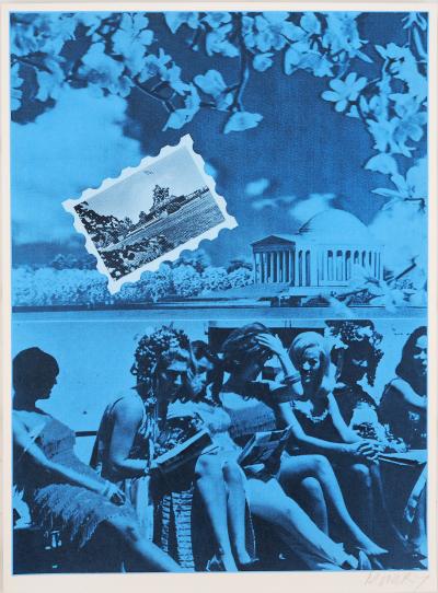 Jacques Monory - Soleil de Washington, 1976 - Sérigraphie Originale Signée 2