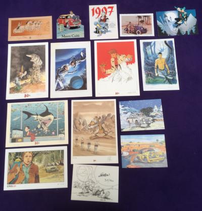 Ex-libris signés par différents auteurs de bande dessinée 2