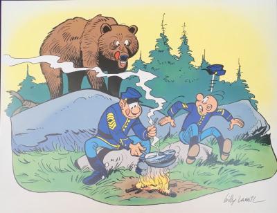 Willy Lambil - Les Tuniques Bleues ours - Poster 2