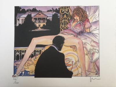 Milo Manara - LE DÉCLIC IL GIOCO AU BORD DU LIT - Sérigraphie 2