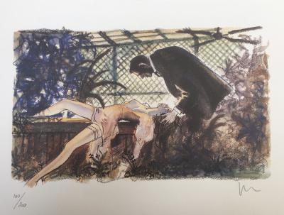 Milo Manara - LE DÉCLIC IL GIOCO ALLONGÉE - Sérigraphie 2