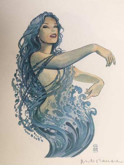 Milo Manara - Sirène bleue -Sérigraphie signée 2