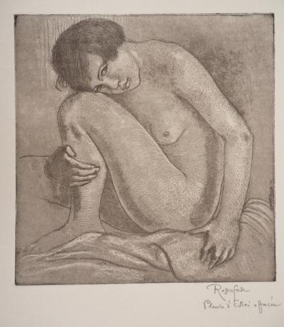 Armand RASSENFOSSE - Nu en repos, 1928 - Gravure originale signée au crayon 2