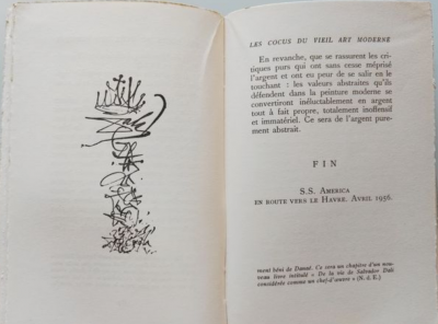 Salvador DALI - Les cocus du vieil art moderne, 1956 - Edition originale numérotée 2