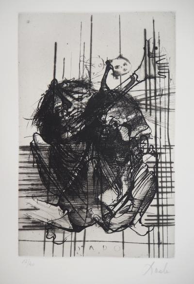DADO : Monstre, 1997 - Gravure originale signée au crayon 2