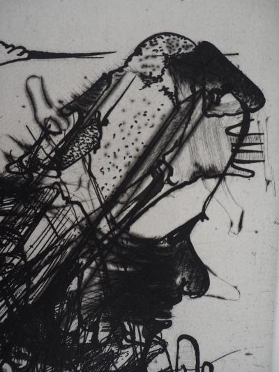 DADO : Personnage surréaliste, 1997 - Gravure originale signée au crayon 2
