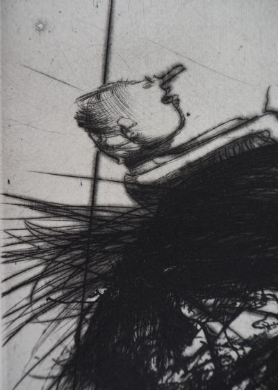DADO : Le rêve des amants , 1997 - Gravure originale signée au crauon 2