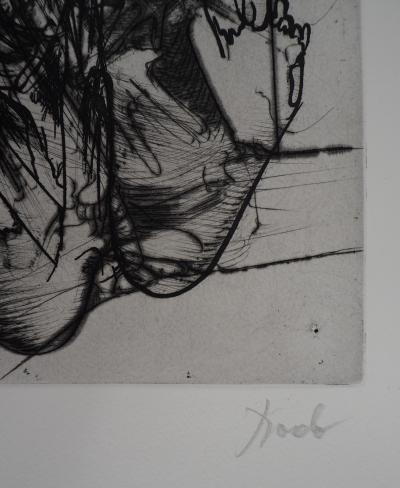 DADO : Le rêve des amants , 1997 - Gravure originale signée au crauon 2
