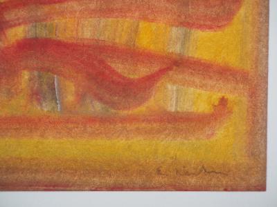 Ervin NEUHAUS : Embrasement, Gouache originale signée 2